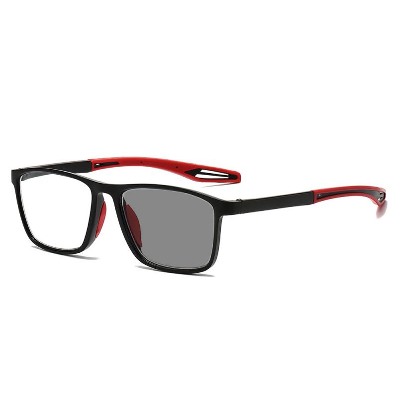 Men TR Ultralight Photochromic Reading Glasses Unisex Women HD Presbyopia Eyewear Vintage Discoloration Sunglasses 0 To +4.0