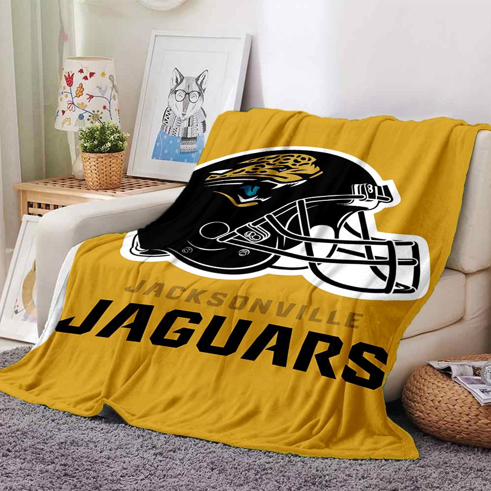 Jacksonville Jaguars Theme Printed Blanket - Perfect for Couch, Bed, Travel & Outdoor Use | Machine Washable, Cozy & Durable.