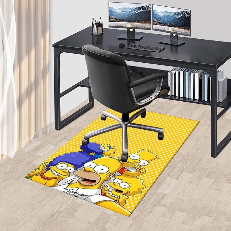 

office carpet: The Simpsons pattern - perfect for sofa chair protection, cartoon lovers!c083 60cm by 90cm