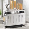 Detachable Kitchen Storage Rack Carbon Steel Cutlery Display Organizer Drain Rack  Home Storage