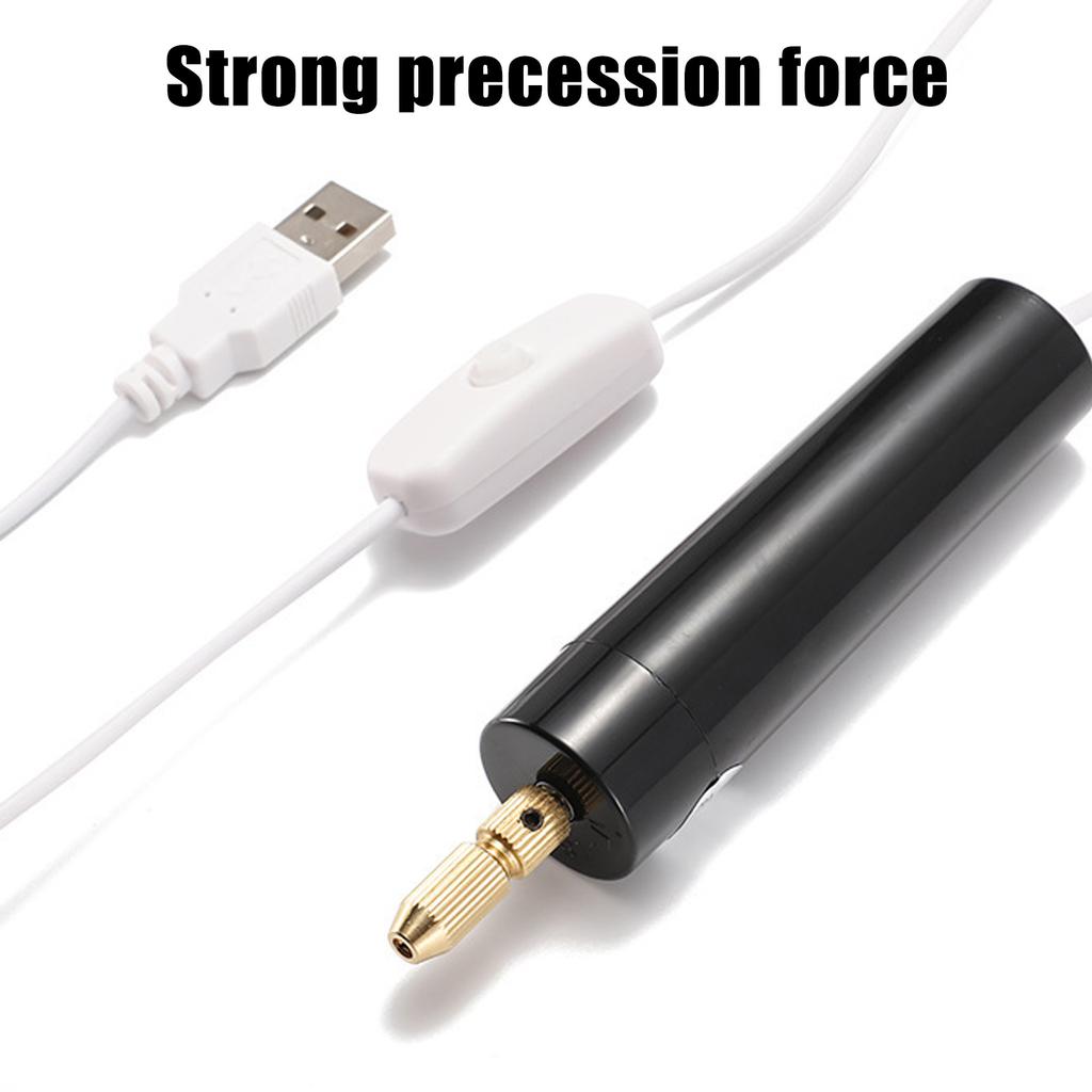 Handheld Mini Electric Drill Electric USB Electric Drill Tools For Epoxy Resin Jewelry Making Wood Craft Engraving Pen