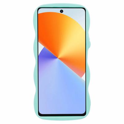 XL Series For Infinix Note 30 4G/30 5G Phone Case Solid Color Wavy Edge TPU Cover