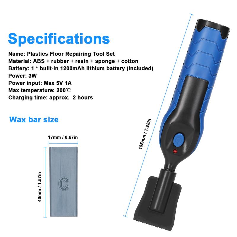 DIY Floor Furniture Repairing Tool Set Ceramic Tile Scratch Hole Crack Filler Handheld Melting Wax Tool for Household Use