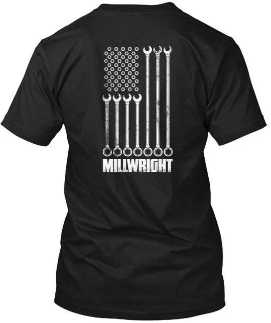 Millwright American Flag T shirt Made in the USA Size S to 5XL L