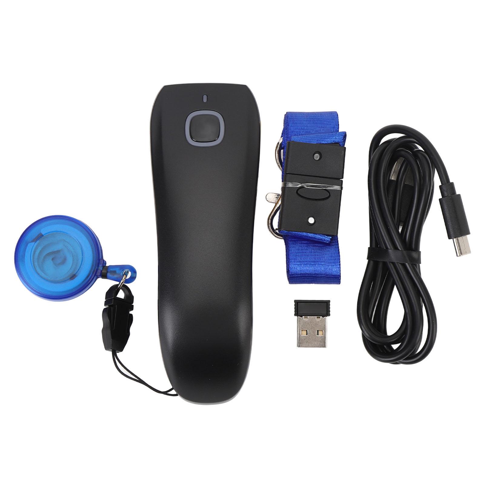 C750 Small 1D 2D QR Barcode Scanner 2.4G Wireless BT USB Wired Connection Rechargeable Portable QR Code Scanner