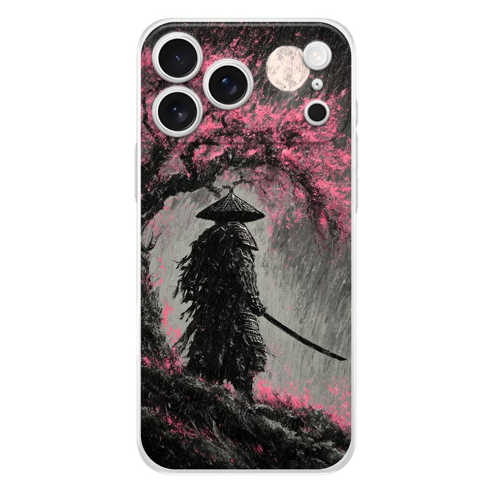 Soft Phone Case For iPhone 17 Air 16E 16 11 15 14 Pro MAX 12 13 7 8 Plus SE Easter Cover Protection Japanese Bushido Samurai