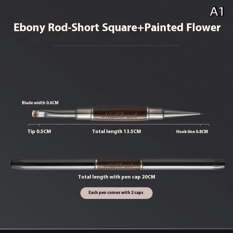 Sandalwood Line Nail Art Pen Double Headed Brush Nail Construction Pen High Quality Paintings Pen Nail Tools