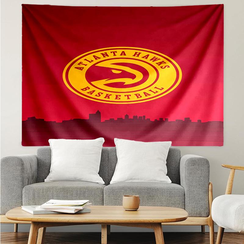 1PC Atlanta Basketball Tapestry Accessories Playroom Tapestry, for Bedroom,Livingroom, Dormitory Room Wall Decor Fan Birthday Gifts