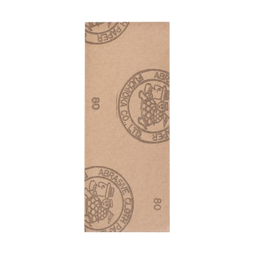 KAKURI Sandpaper Set, 12 Sheets (#80), 93x230mm, for Wood, Metal, Paint, Rust, Deburring, Dirt Removal, Rough Polishing, Base Polishing, and Finishing