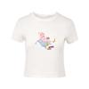 LANGZI Women's Slim-Fit Cat Print T-Shirt