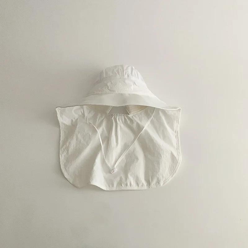 NewThin Sunshade Baby Hat Korean Fashion Candy Color Kids Fishmen Hat Breathable Big Rim Travel Hat Clothes Accessories