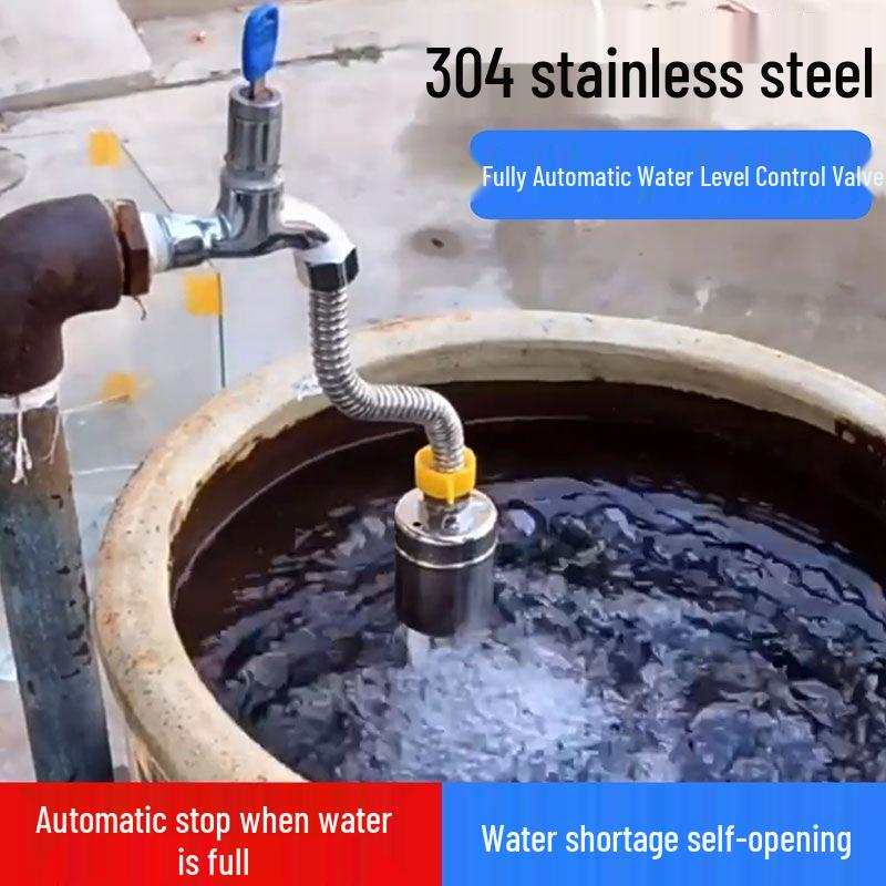 304 Stainless Steel Auto-Stop Water Float Valve for Tank Level Control
