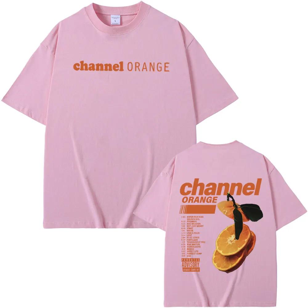 T-shirts Blond Hip Hop Vintage T Shirt Fashion Streetwear Rapper Frank Channel Orange Graphic Print Tshirt Ocean