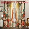 2D FLAT PRINTING 2pcs Curtains (Without Rod) Easter Praying Hands with Doves Print Modern Curtains Semi-Sheer Curtains Ramadan