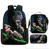 Battle of the Twin Cities Arcane Children's School Bag Pencil Case Backpack Elementary School Cartoon Backpack Three-piece Set