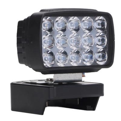LED Work Light 15 Beads 6500K 15V?21V Lithium Work Light Lamp for Shops Barns Cars 8W