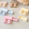 Cartoon Lens Box With Tweezers Drawer-Style Lens Case Portable Contact Lens Case  Travel