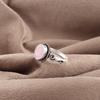 Adorables Bijoux en Pierre Gemme Calcédoine Rose, Bague en Argent Sterling 925, Bague de Guérison Fait Main Cadeau Pour Femmes
