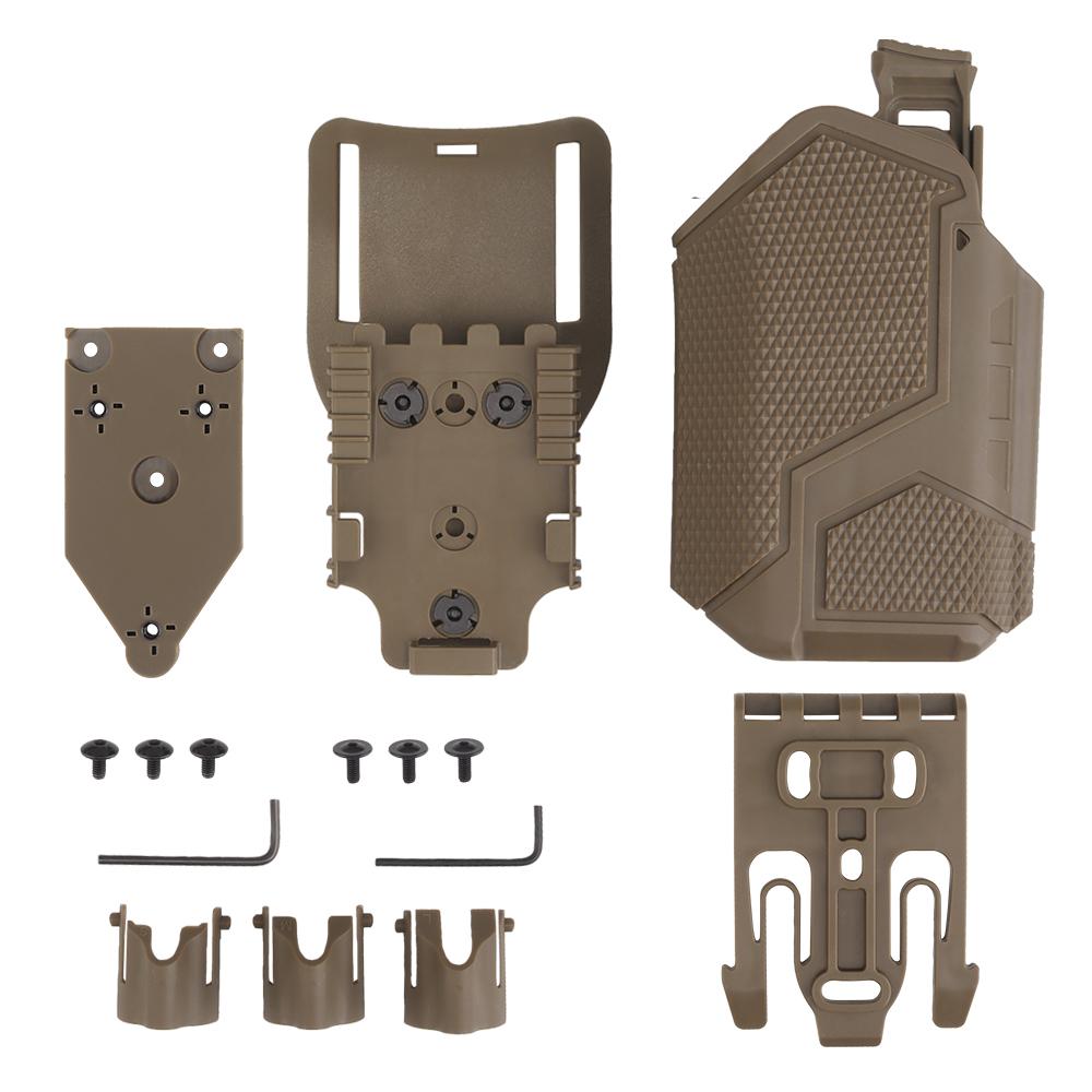 Quick Release Flashlight Holster Universal X300 Drop Leg Platform Pistol Holster QLS Adapter