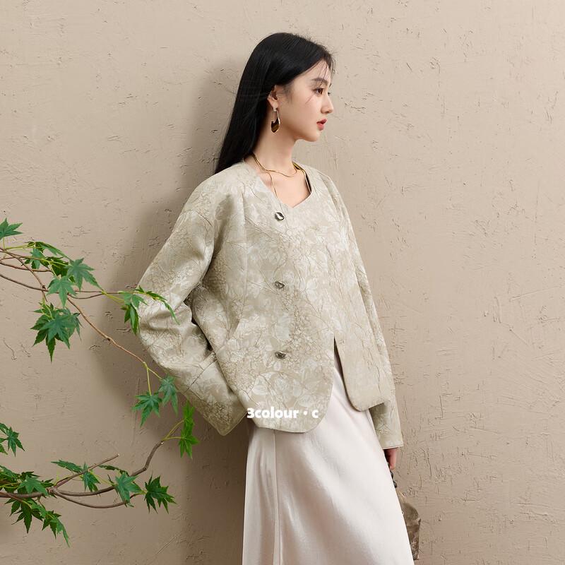 

Sancai Jacquard Floral Cardigan L 165/88A