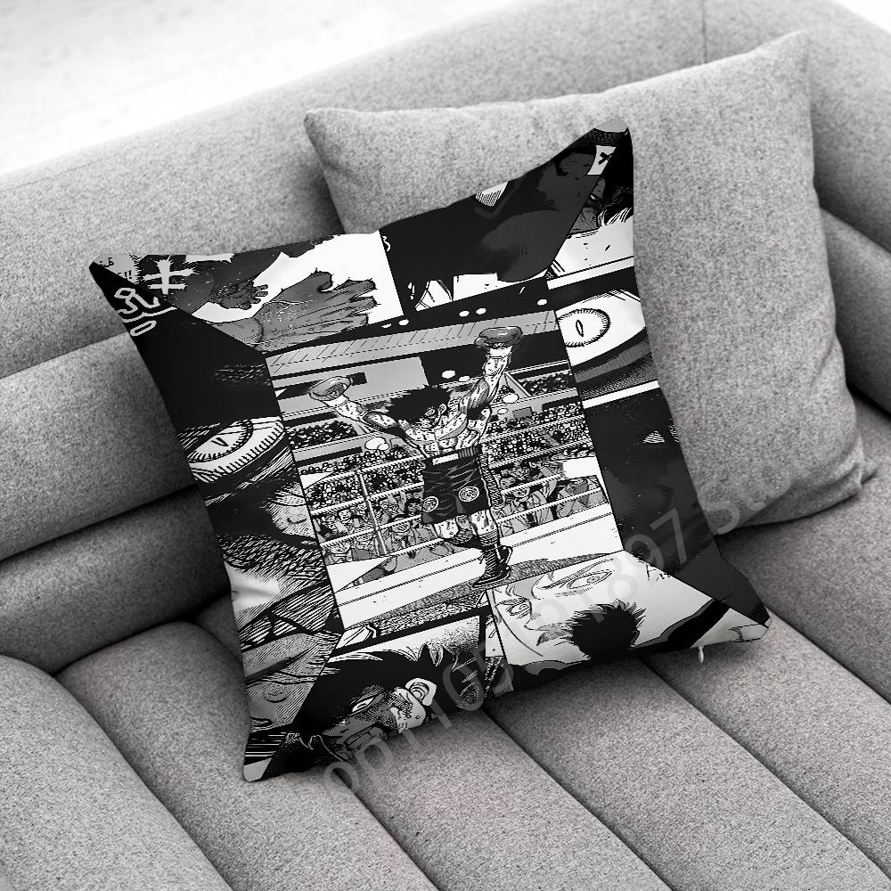 Boxing H-Hajime no Ippo Makunouchi Throw Pillow Case For 45x45cm 40x40cm 30x30cm 50x50cm 55x55cm Square Home Pillowcase Case