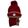 Korean Style Winter Cycling Cap: Woolen Earmuffs, Knitted Hat & Scarf with Breathing Valve.