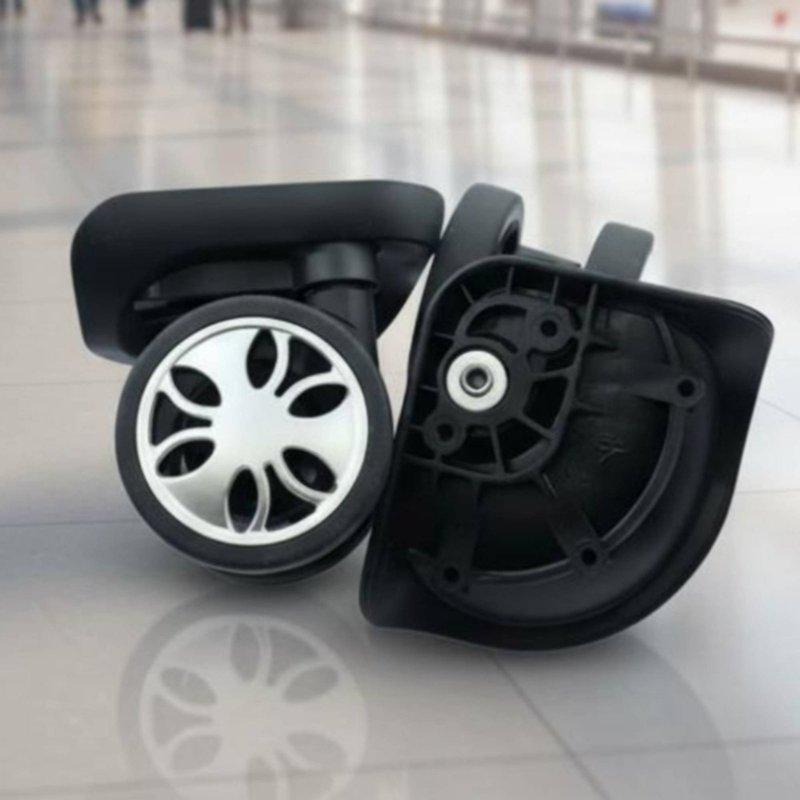 Luggage Caster Wheel Long-Lasting Rotating Suitcase Wheel Travel Gear Wear-Resistant Easy To Install