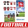 Zwitsers Zwitserland SUISSE Voetbal Voetbal T-shirt Print 3D Nationaal Shirt Vlag Training JUICHEN Ronde Hals Unisex Mannen Vrouwen Sport Korte Mouw Uniform