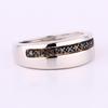 Blue Diamond Ring 925 Sterling Silver Rhodium Plated Fine Jewelry Gift for Her