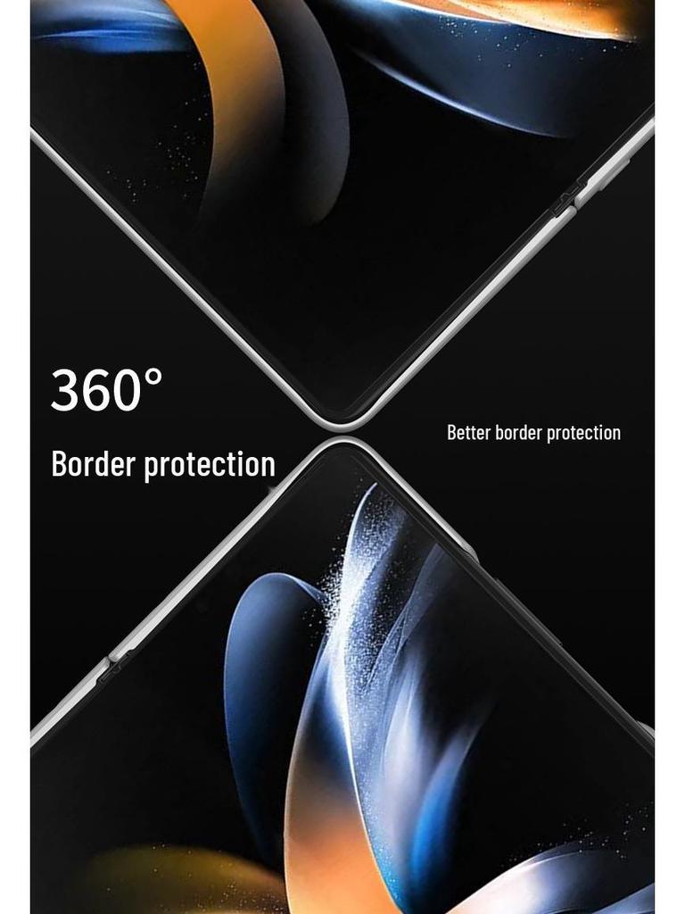 Samsung Fold4 Leather Stand Case - Creative, Foldable, Drop-proof Design