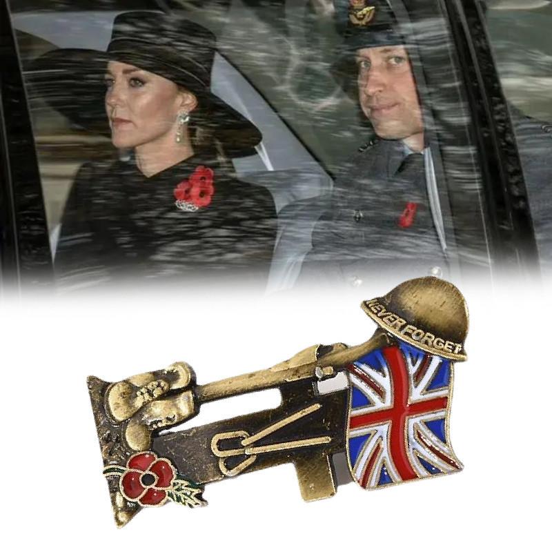 Elegant Vintage Poppy Flower Brooch Stunning Fashion Pin For Men And Women