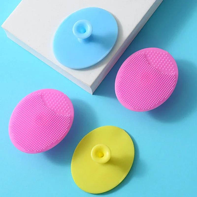 Soft Silicone Facial Brush Cleansing Massager Exfoliating Silicone Facial Scrub Baby Massage Brush. Silicone Face Scrubber