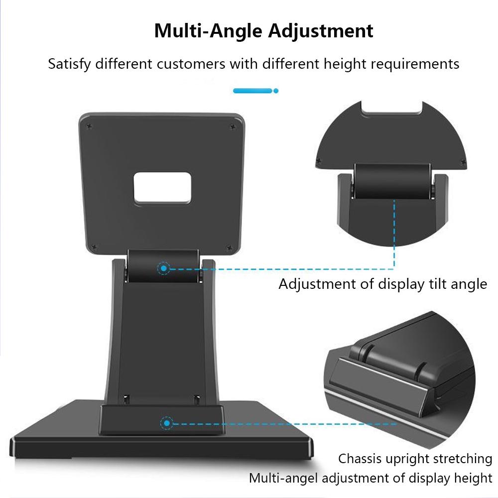 14-24" Desktop Monitor Holder with VESA Hole Folding TV Screen Stand Screen Mount Support Metal Bracket for Office Home School
