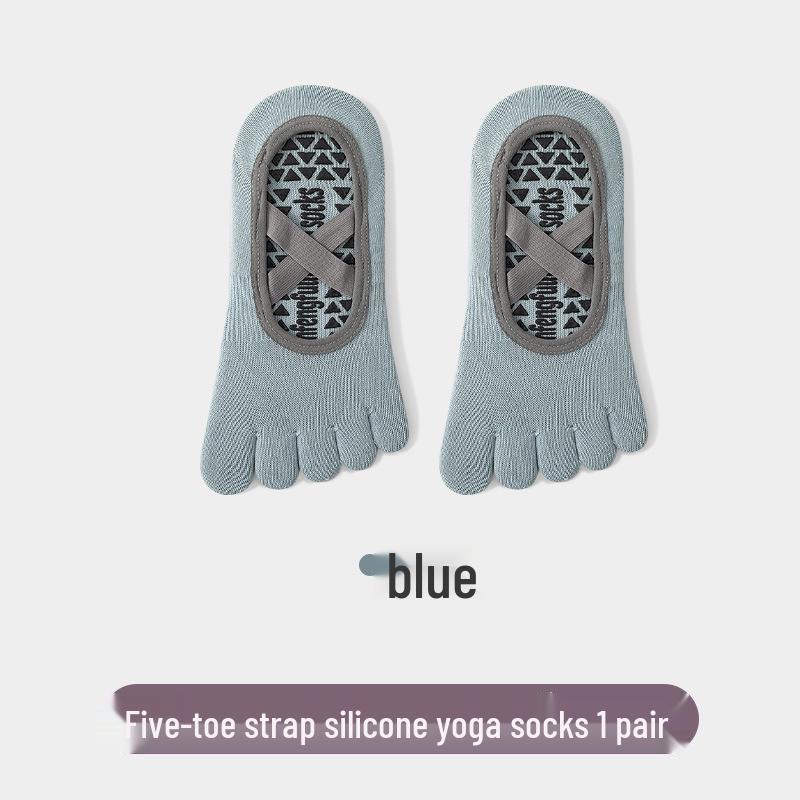 Non-Slip Women's Yoga Toe Socks - Lightweight Summer Pilates Socks for Beginners