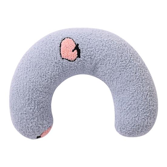 U-Shaped Cat Pillow for Cervical Support Small Soft Plush Sleeping Pad for Kittens Cats Comfortable Cushion for Deep Sleep & Anxiety Relief