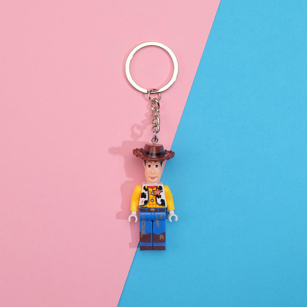 Spider-Man Cartoon Cute Keychain Anime Car Circle Chain Pendant Captain Bass Unicorn Key Chain Bag Pendant Halloween Gift