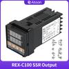 REX-C100 PID Ελεγκτής Θερμοκρασίας Τύπου Κ Μονής Εισόδου Ψηφιακή Οθόνη Θερμοστάτης AC110V-240V Ρελέ Έξοδος SSR 400℃