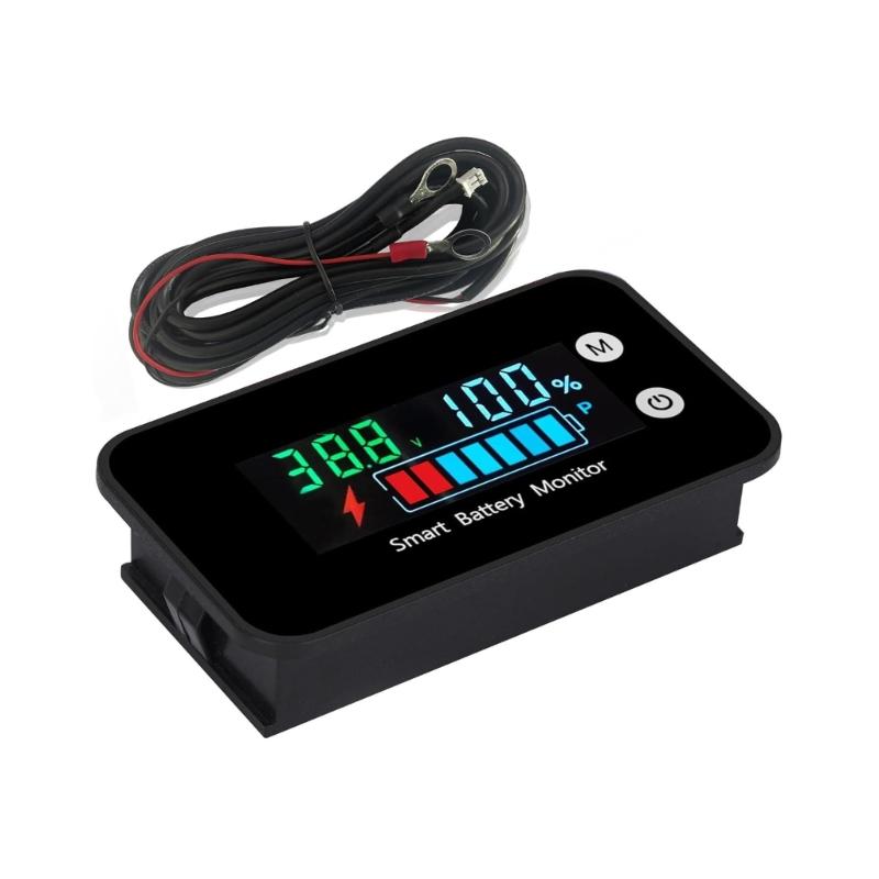 7-100V Battery Capacity Indicators LCD Car Motorcycle Voltmeter Electricity Meter Digital Battery Charges Levels Indicators 1