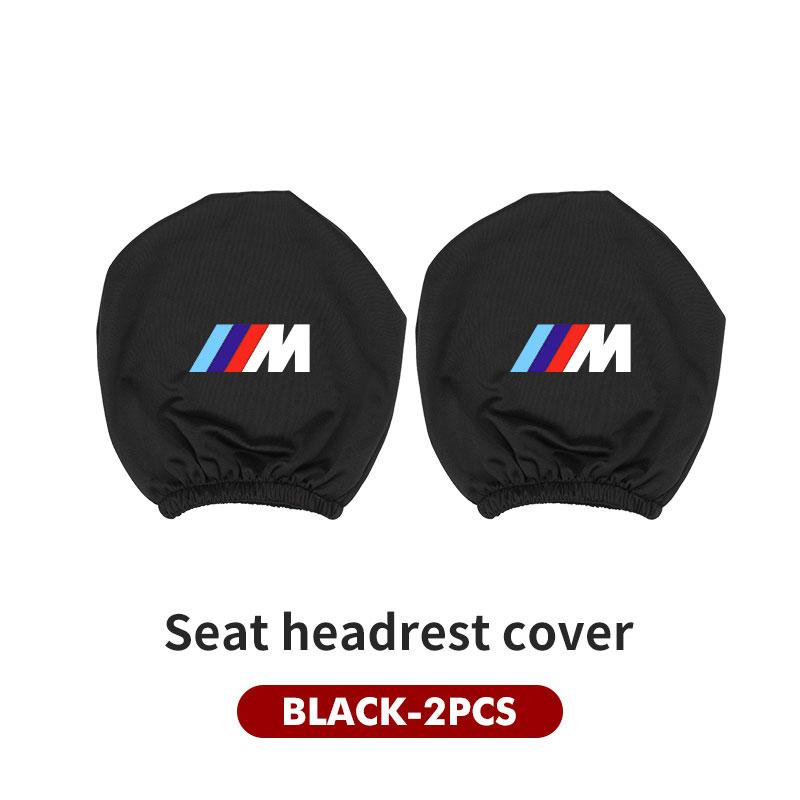 WCHT7 For BMW Car Logo Seat Headrest Pillow Case Neck Support Pad Anti-Dust Cover Accessories E30 E34 E36 E39 E46 E52 E53 E60 E61 E62