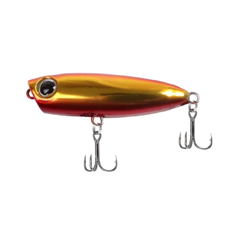 Multiple Color 5pcs Popper Lures With Reinforced Treble Hook Baits for Saltwater