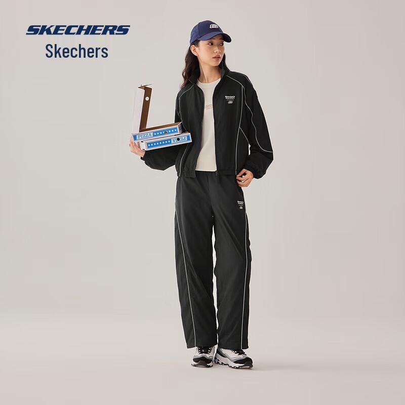 Skechers Autumn Water-Repellent Fleece-Lined Loose Fit Athletic Pants L