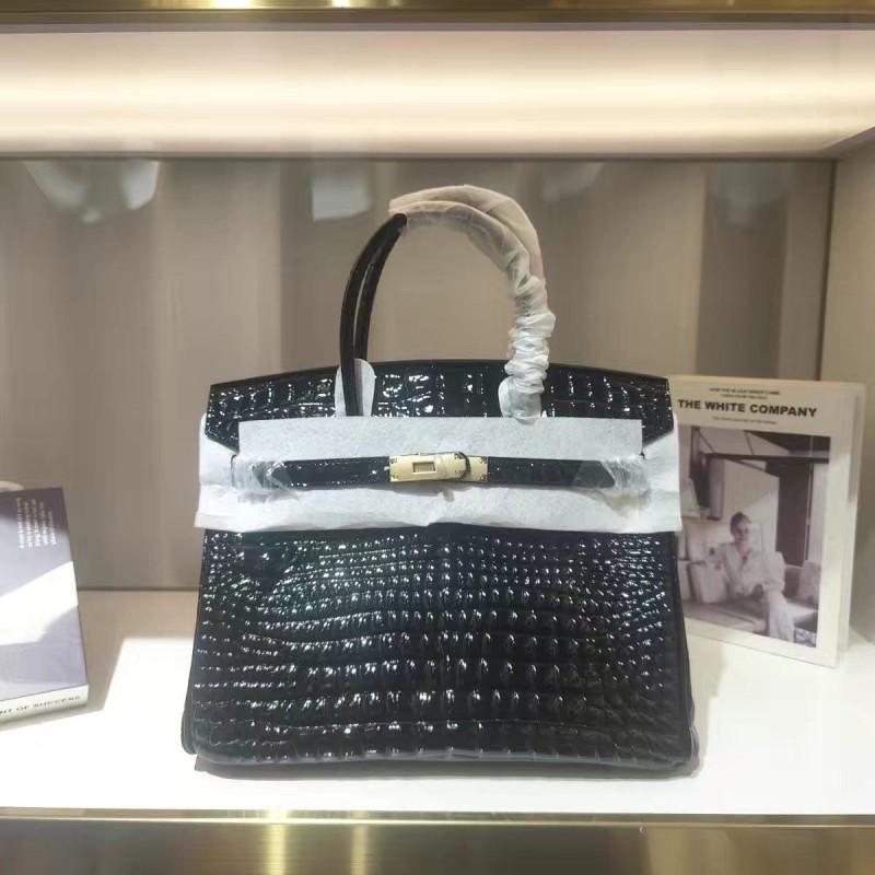 Yi Jinyuan French Women s Bag Alligator-pattern Platinum Fashionable Cowhide Arched Bead Commuting All-match Genuine Leather Handbag
