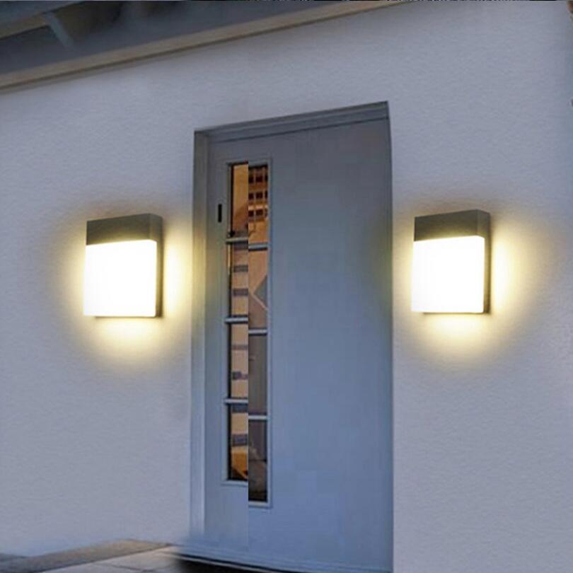 18W Motion Sensor Outdoor LED Wall Light Courtyard Aisle Porch Light Hotel Balcony Villa Exterior Wall Lamp