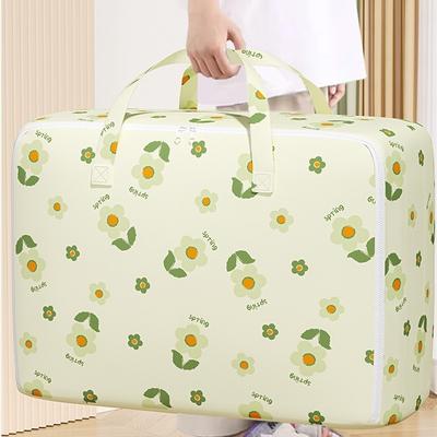 High Quality Print Quilt Storage Bag Non-Woven Large-capacity Moving Bag Foldable Portable Clothing Finishing Pouch Household