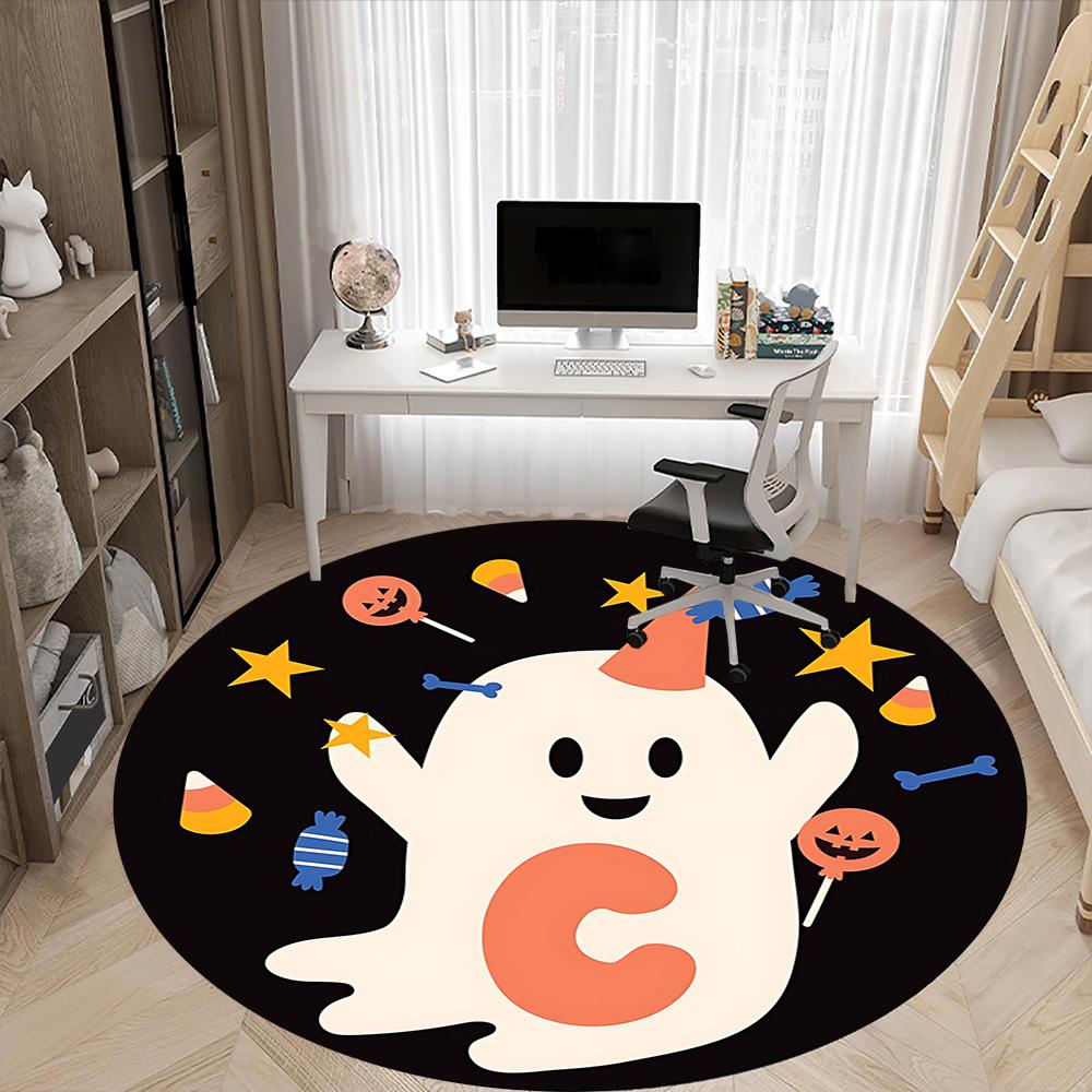 1PC Halloween Ghost Chair Carpet for Office, Indoor Non-Slip Washable  Carpet, Soft Comfortable Mat For Office Room yy250930191