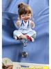1pc Nurse Themed Retractable Badge Reel Acrylic ID Holder Clip for Hospital Office School Workers