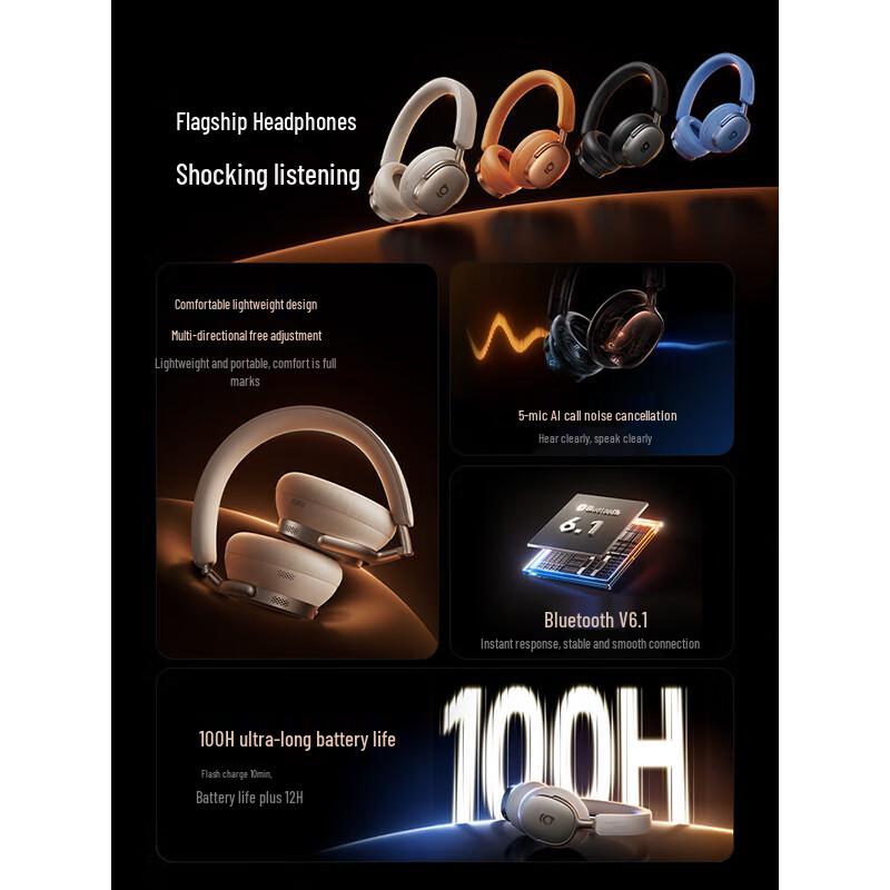 Baseus Inspire XH1 -48dB ANC Bluetooth Gaming Headset