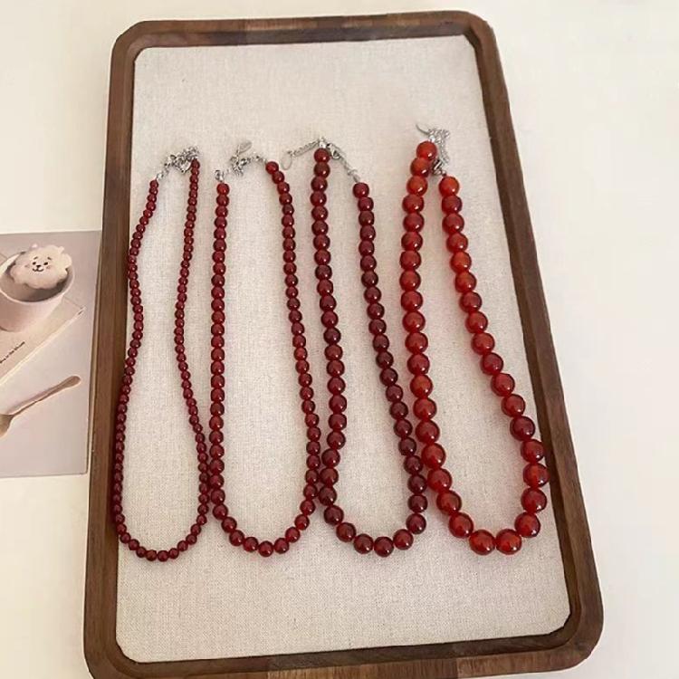 Colier cu Mărgele Rotunde Colier Simplu Colier cu Lungime Ajustabilă Bijuterii pentru Petrecere Perle de Imitație Textură pentru Orice Ocazie