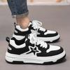 Autumn and winter velvet new thermal two cotton shoes student sports board shoes