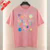 Autism Acceptance Women TShirt Neurodiverse Universe Print Tops Trendy Casual Cotton Tee Casual Style Kawaii Clothes Ropa Mujer